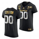 Men's Alabama Crimson Tide #00 Custom 3X CFP National Championship Black Golden Limited NCAA College Football Jersey 2403WSYL8